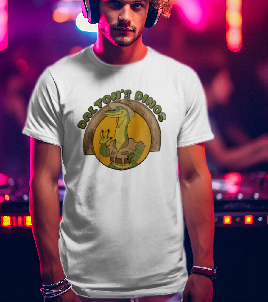 Dalton's Dino's Cartoon Dinosaur Safari Adventure Outfit T-Shirt