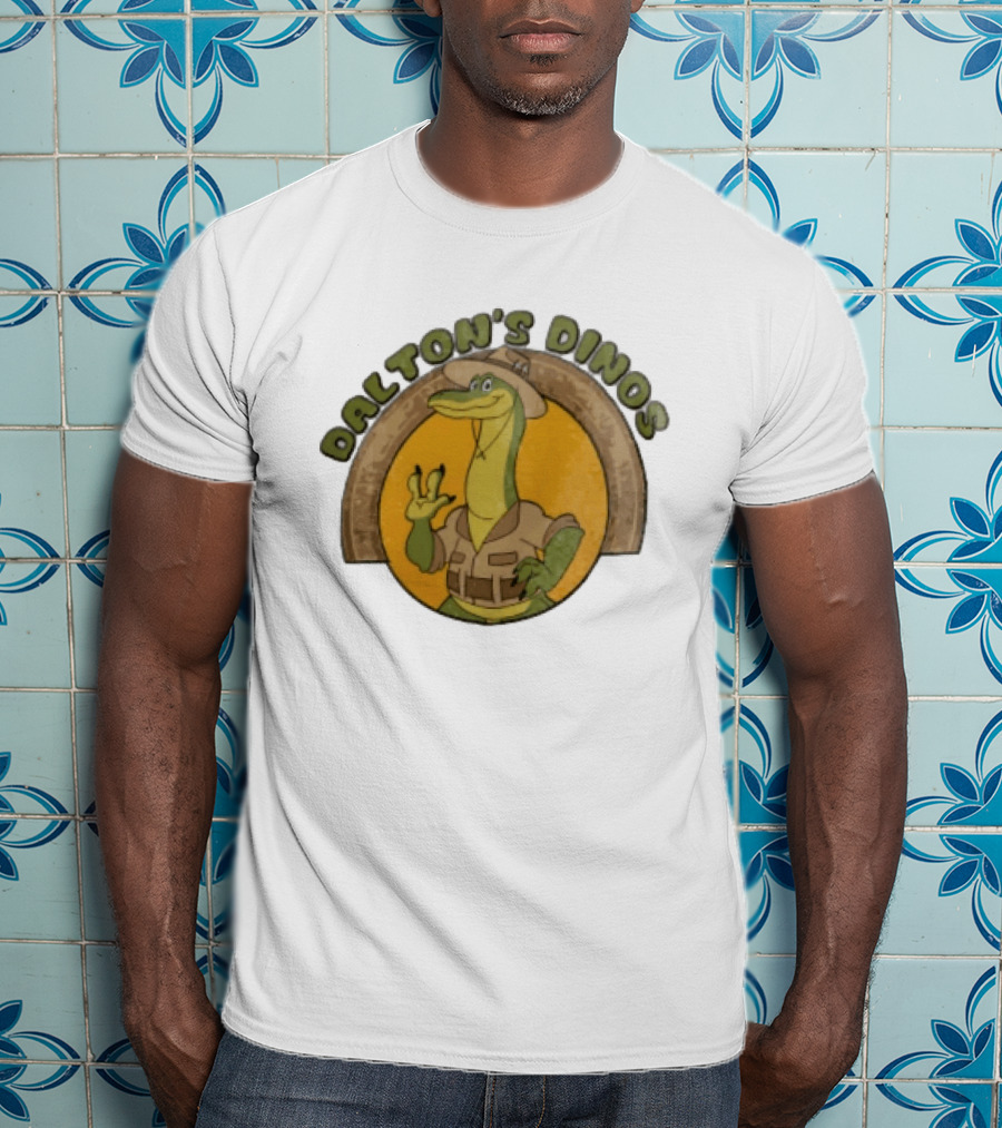 Dalton's Dino's Cartoon Dinosaur Safari Adventure Outfit T-Shirt