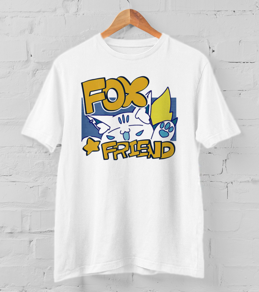 Shirakami Fubuki Fox Friend Anime Style Companion T-Shirt