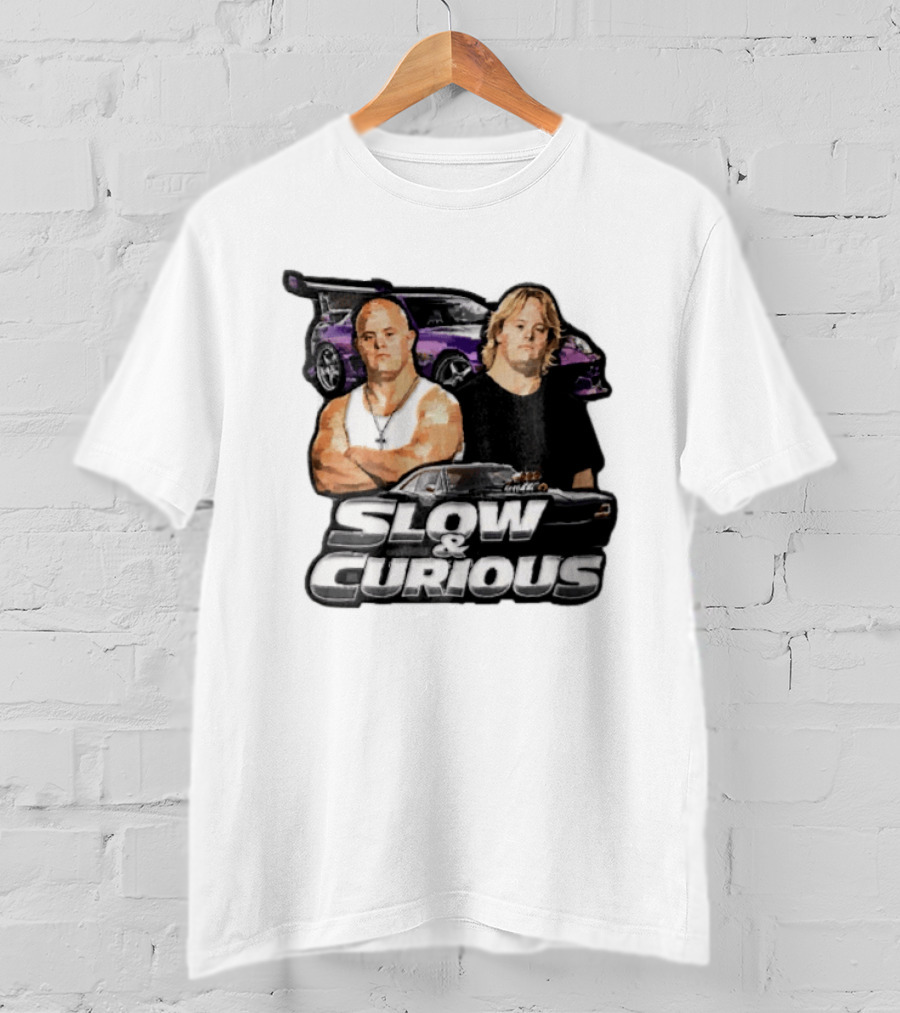 Slow & Curious Duo With Sports Cars And Menacing Muscle Cars T-Shirt