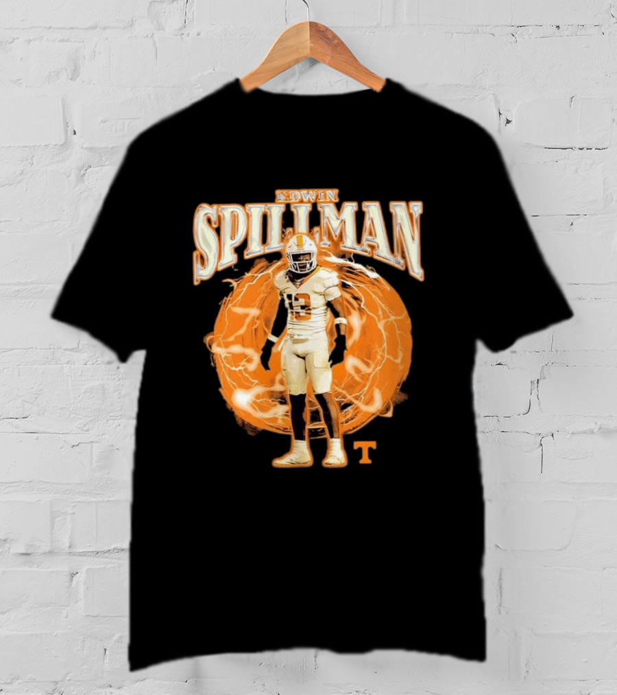 Tennessee Volunteers Edwin Spillman No 13 Football Collage T-Shirt