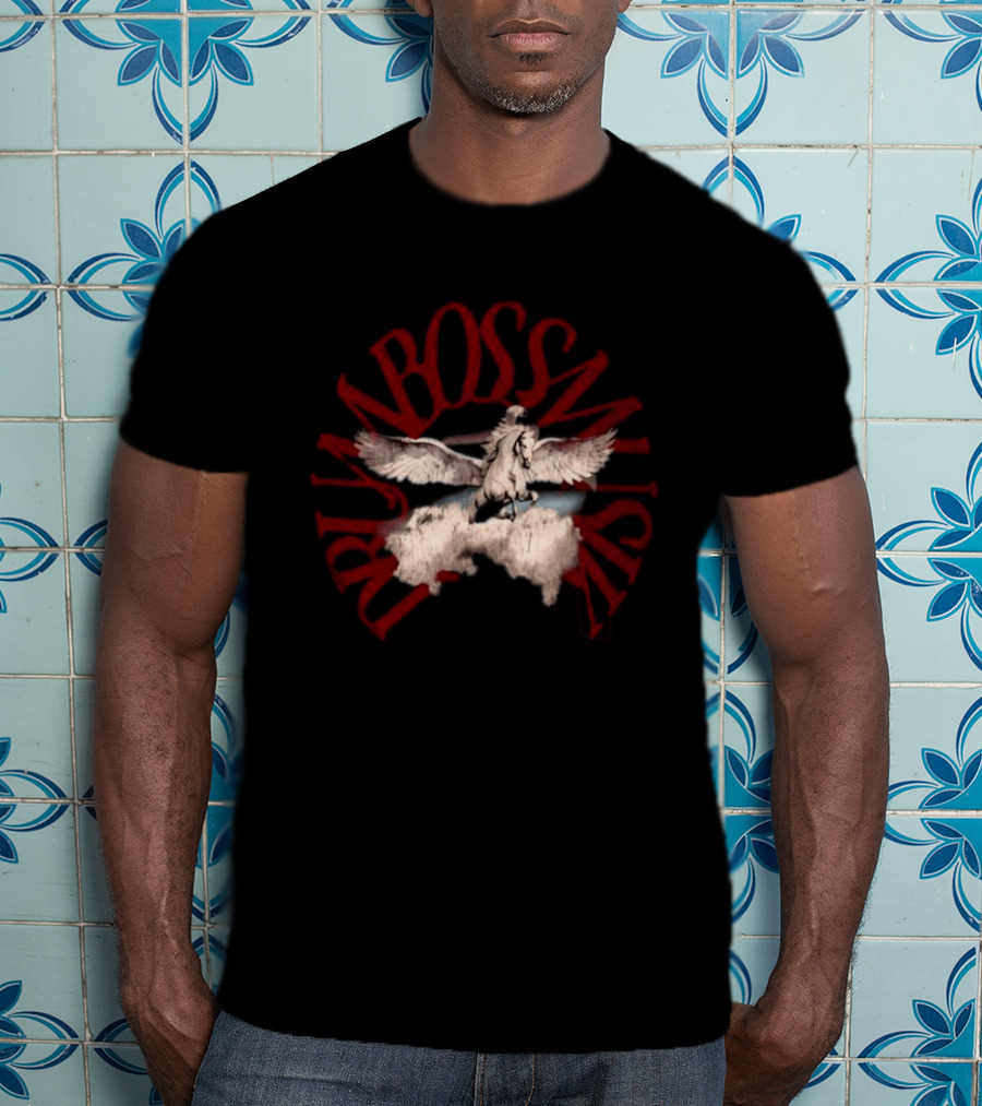 No Bad Vibes Drum Boss Musik Pegasus Clouds T-Shirt