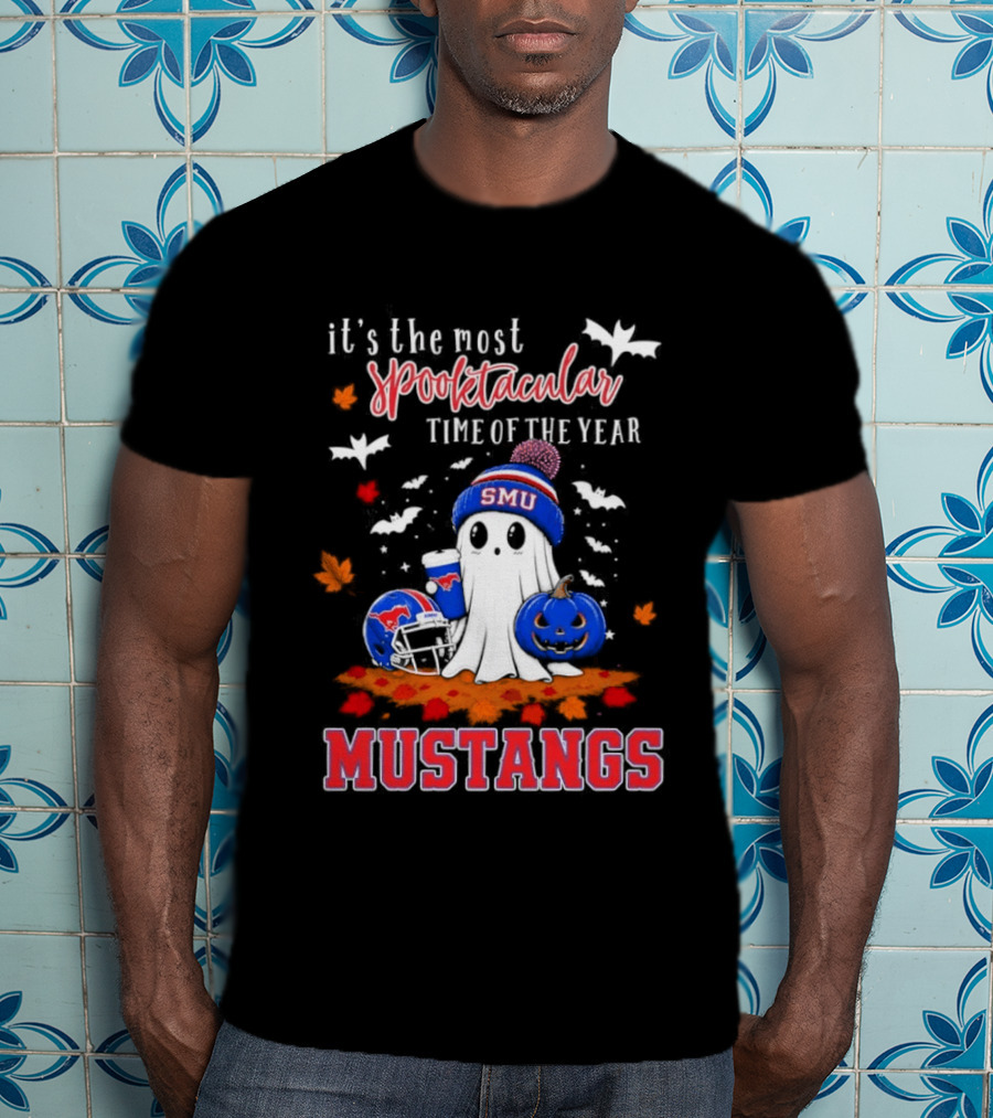It's The Most Spooktacular Time Of The Year SMU Mustangs Halloween T-Shirt