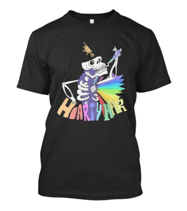 John Fogerty Hearty Har Colorful Skeleton With Rainbow T-Shirt