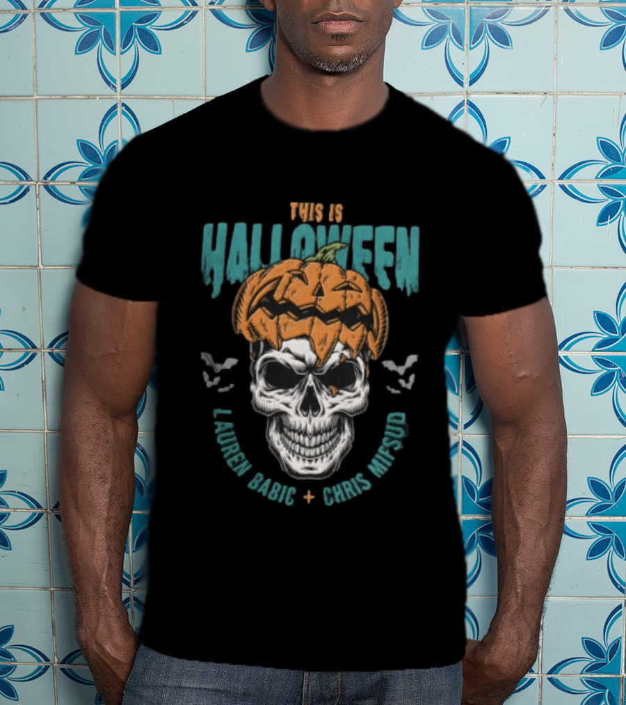 Lauren Babic Chris Mifsud This Is Halloween Pumpkin Skull T-Shirt