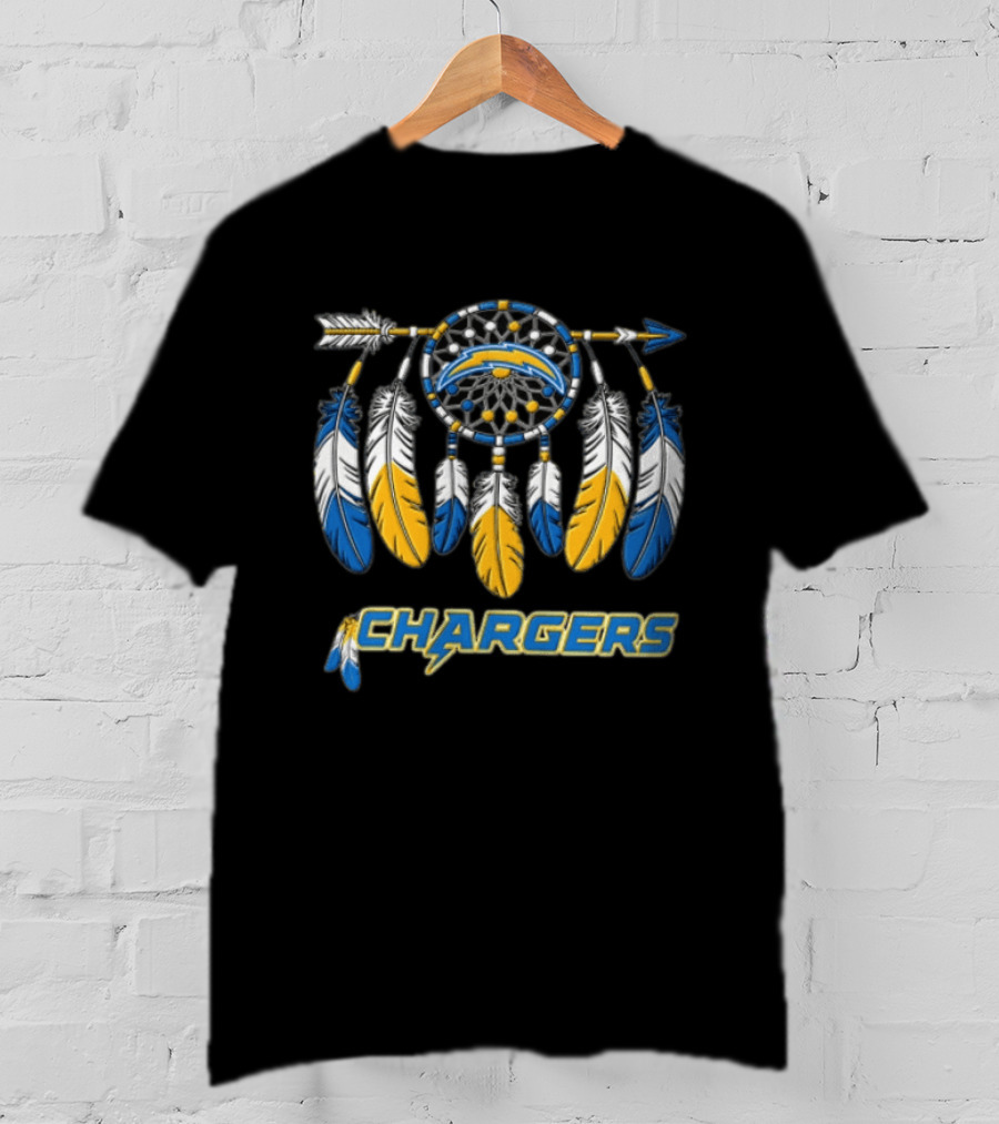 Los Angeles Chargers Dreamcatcher Feathers T-Shirt
