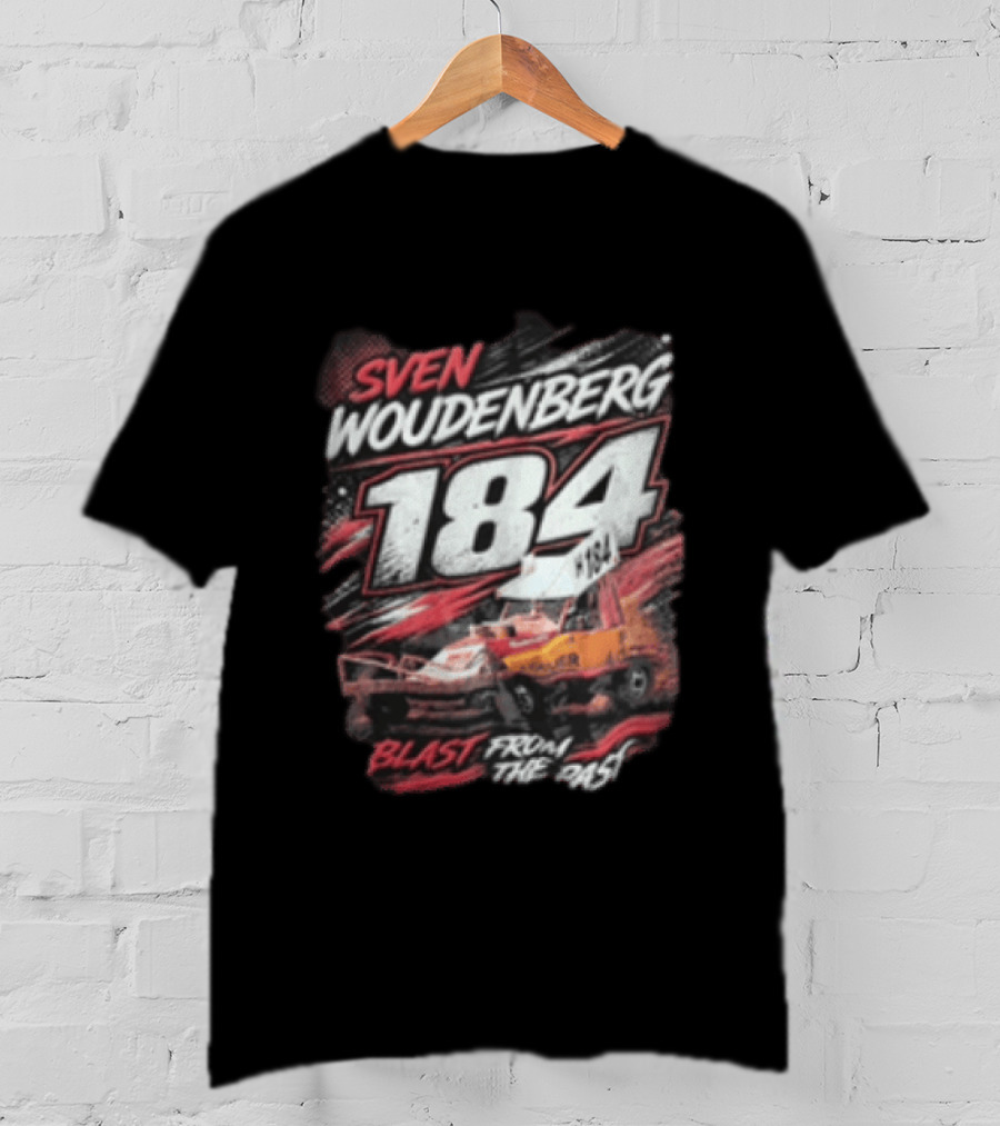 Sven Woudenberg 184 Blast From The Past Stock Car Racing Vehicle Dirt Track T-Shirt