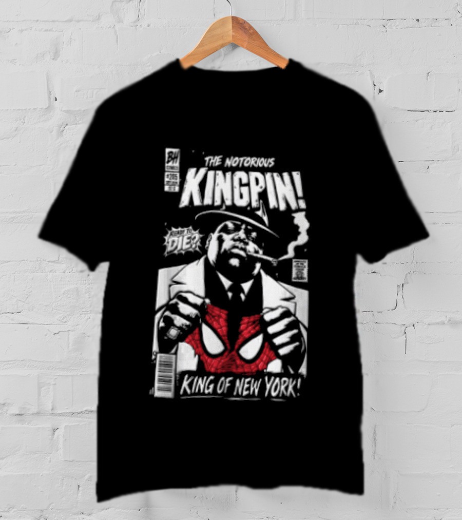The Notorious Kingpin King Of New York Ready To Die Comics BH Music Big T-Shirt