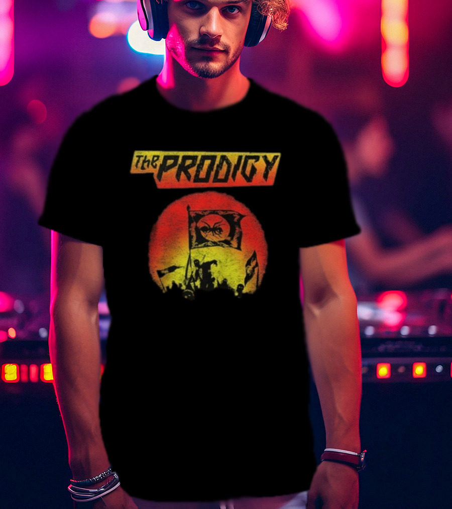 The Prodigy Warrior's Dance Event Ant Silhouette Flag T-Shirt