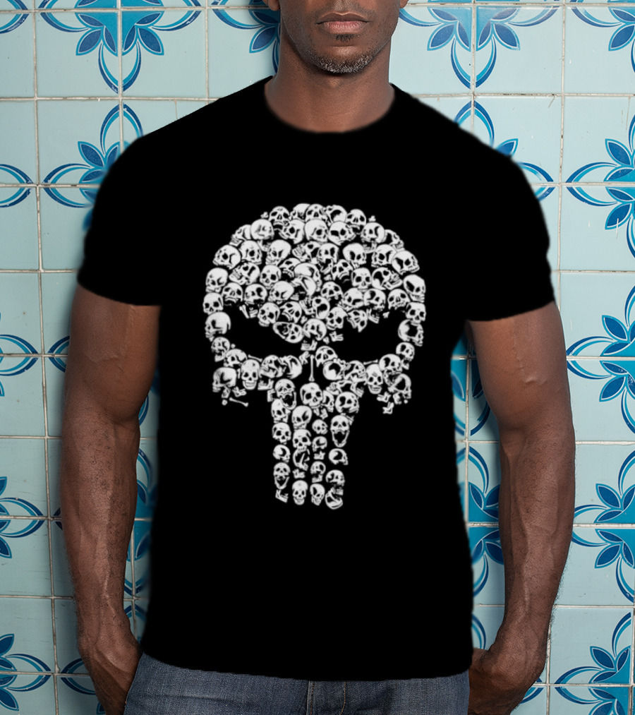 The Punisher Skull Made Of Bullets T-Shirt