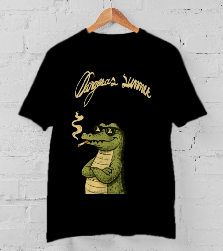 Yeat Dangerous Summer Loose Leaf Gator Smoking Cool Sunglasses Crocodile T-Shirt