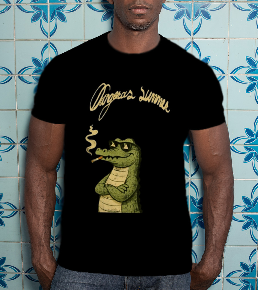 Yeat Dangerous Summer Loose Leaf Gator Smoking Cool Sunglasses Crocodile T-Shirt