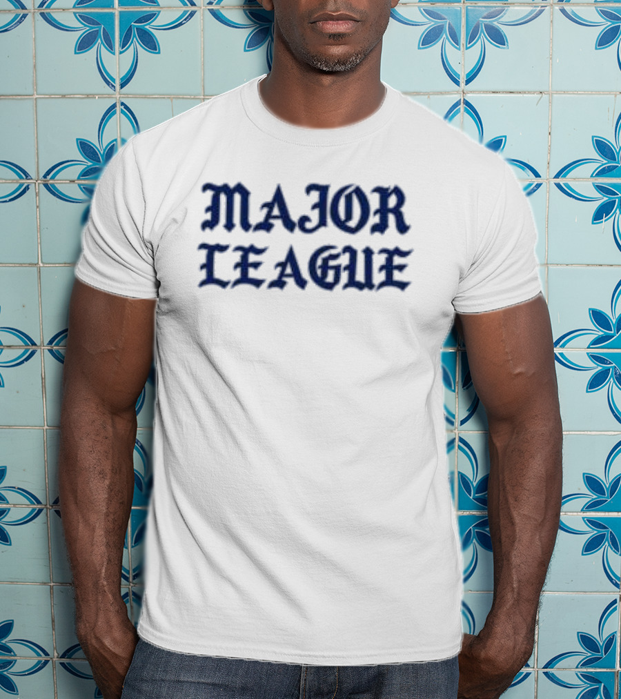 Born X Raised MLB Major League White T-Shirt