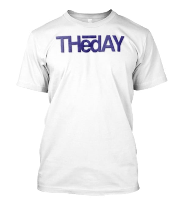Theday Blue On Fabric T-Shirt