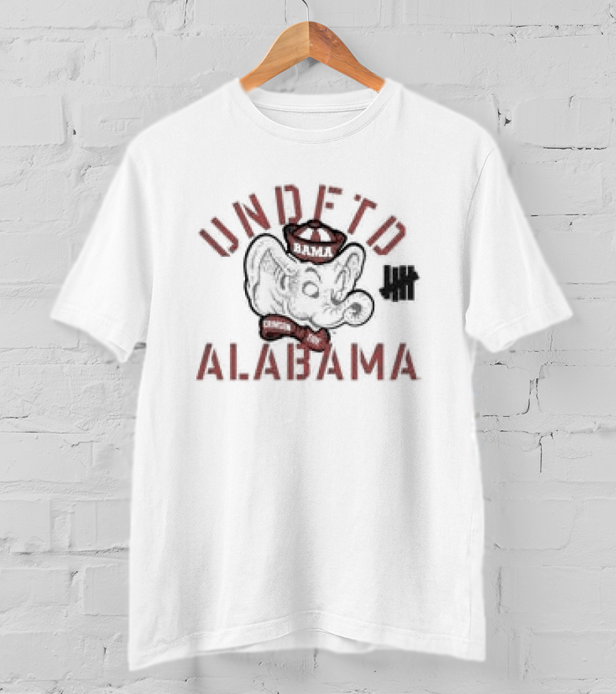 Undefeated Houndstooth Elephant Undefeated Alabama T-Shirt