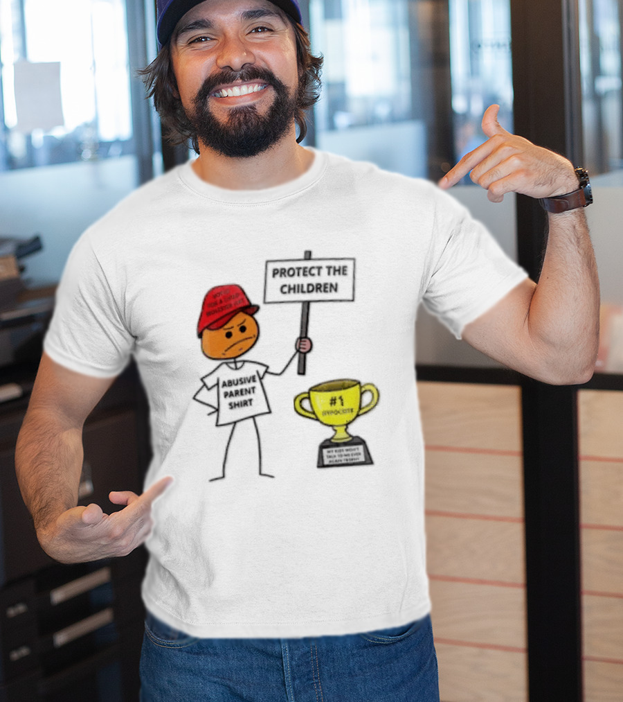 Voted FOR A Child Molester HAT Protect THE Children Abusive Parent Hypocrite Trophy T-Shirt