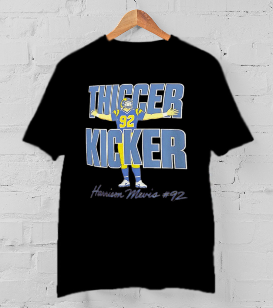 Harrison Mevis Thiccer Kicker 92 Los Angeles Rams T-Shirt