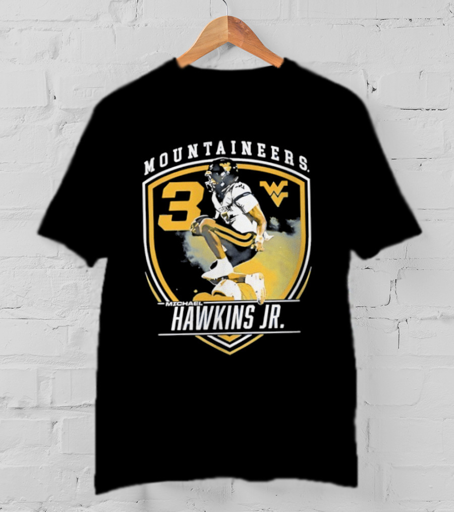 Mountaineers Hawkins Jr. 3 West Virginia WV T-Shirt