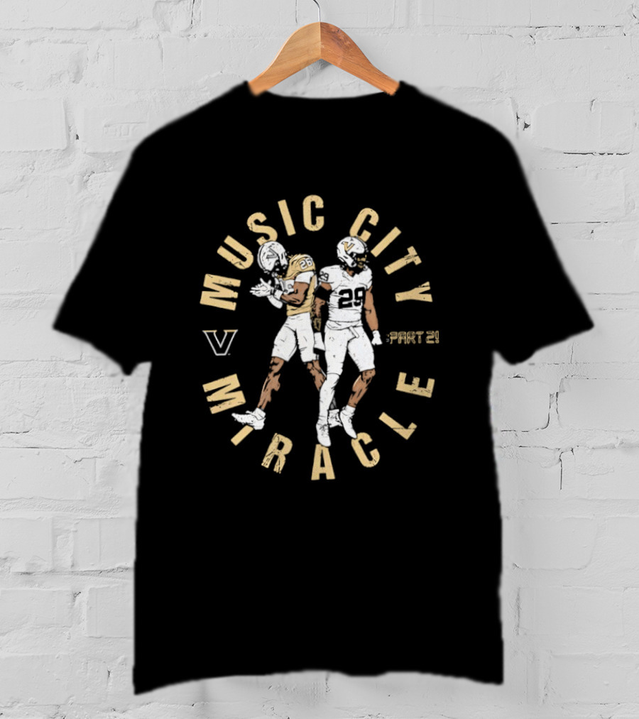 Vanderbilt Commodores Music City Miracle Part 2 Miles Capers 29 T-Shirt