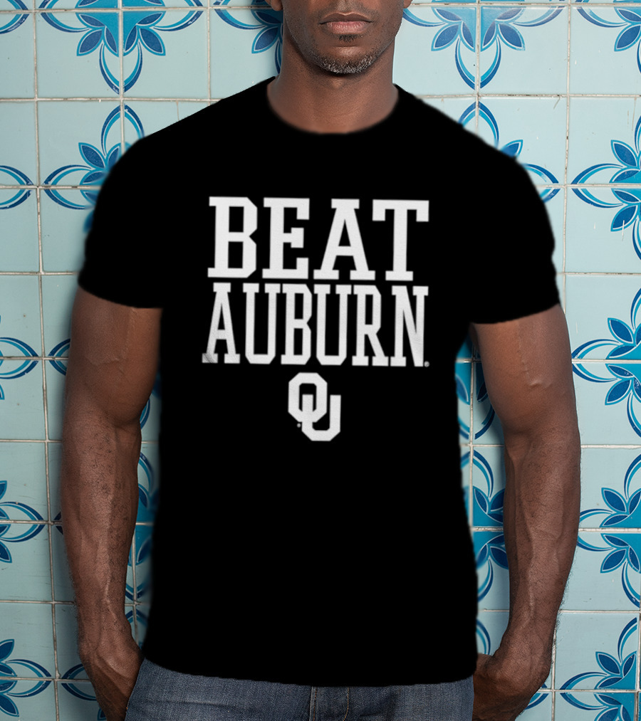 Oklahoma Sooners Beat Auburn Football NCAA 2026 OU T-Shirt