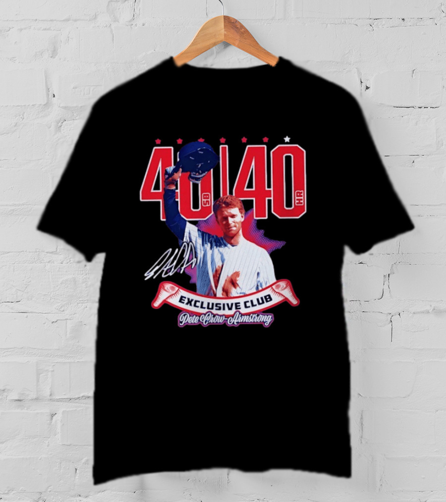 40 40 Club Curtain Call Pete Crow Armstrong Exclusive Chicago Cubs T-Shirt