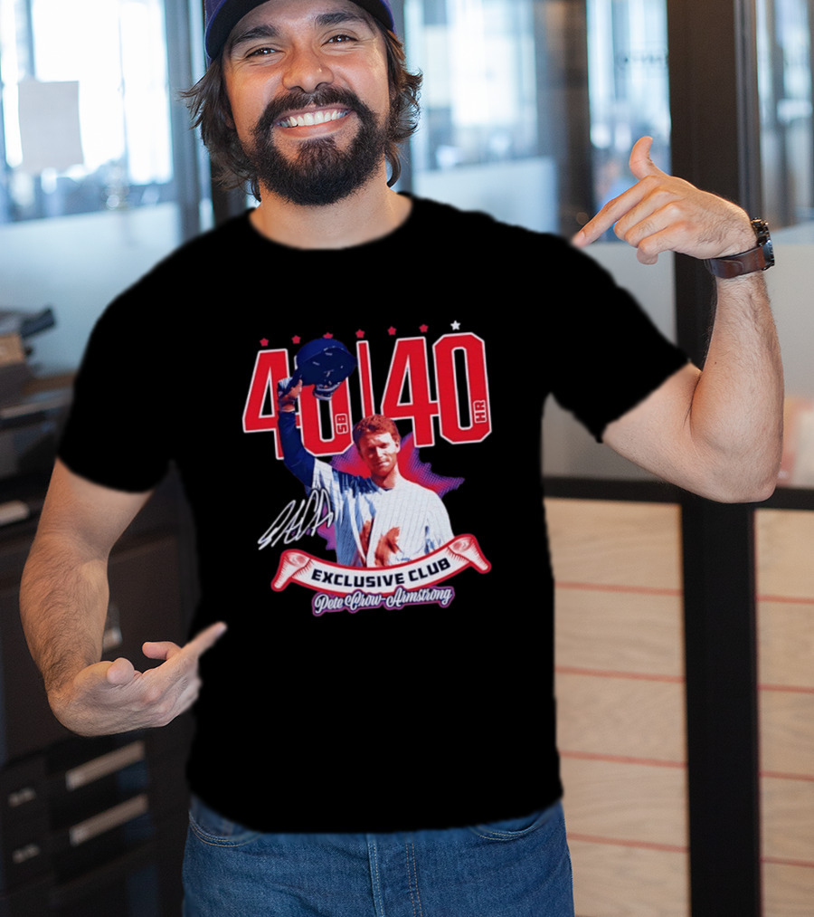 40 40 Club Curtain Call Pete Crow Armstrong Exclusive Chicago Cubs T-Shirt