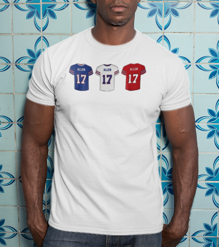 Allen Jerseys Buffalo 17 Football T-Shirt