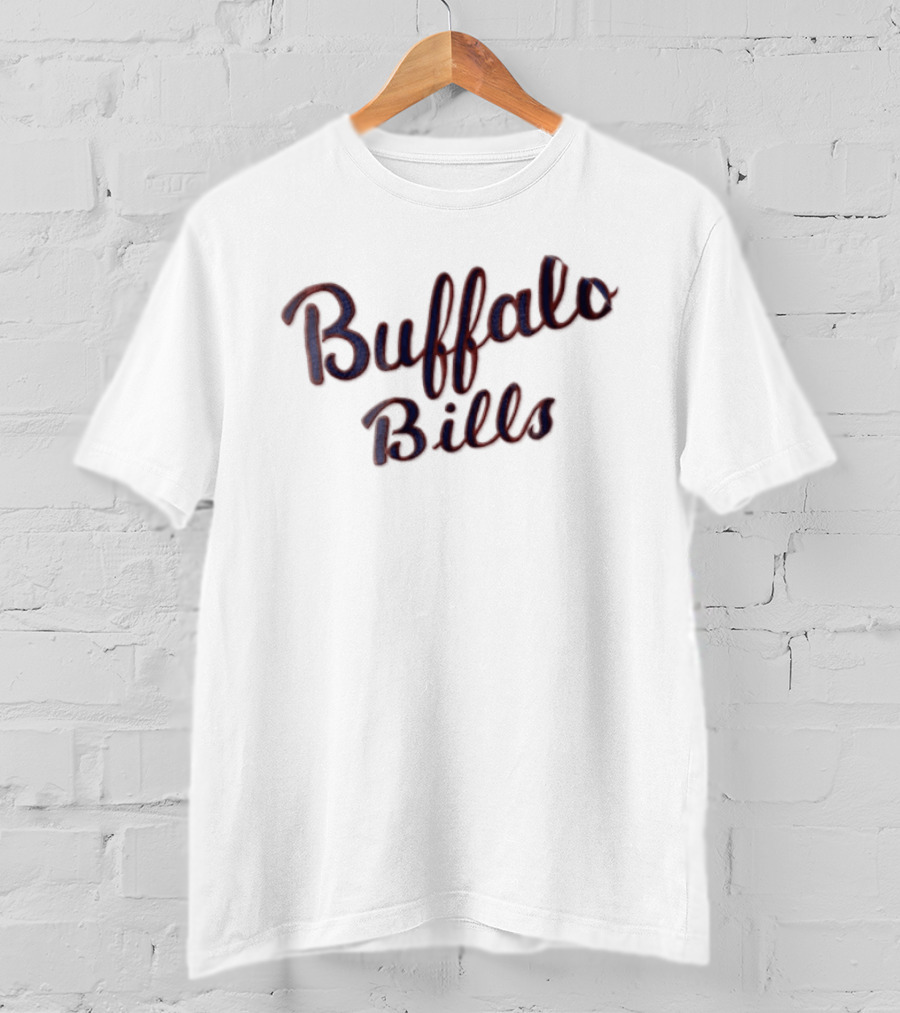 Buffalo Bills Script Text NFL Team Merchandise T-Shirt