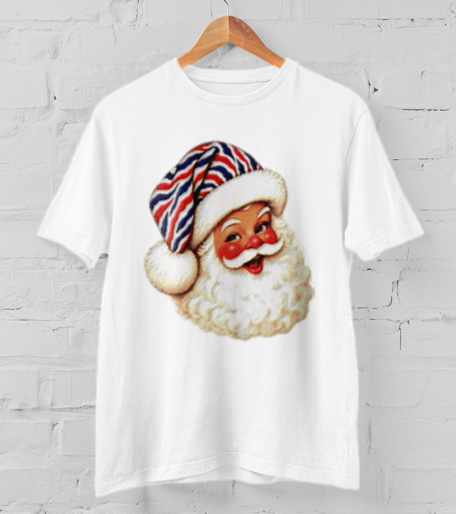 Buffalo Santa Christmas Holiday Vintage Cheerful Festive T-Shirt