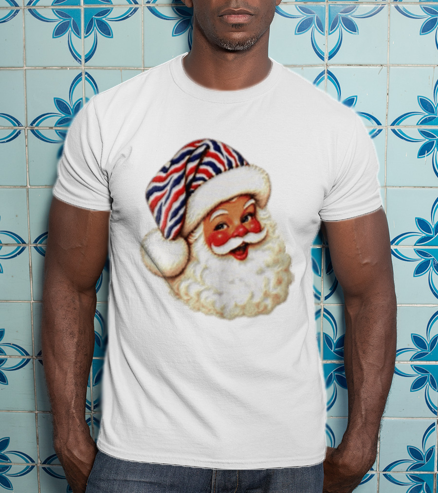 Buffalo Santa Christmas Holiday Vintage Cheerful Festive T-Shirt