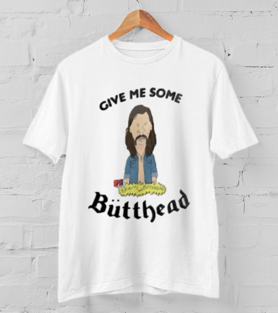 Give Me Some MTV Beavis And Butt Head Butthead Cartoon Long Brown T-Shirt