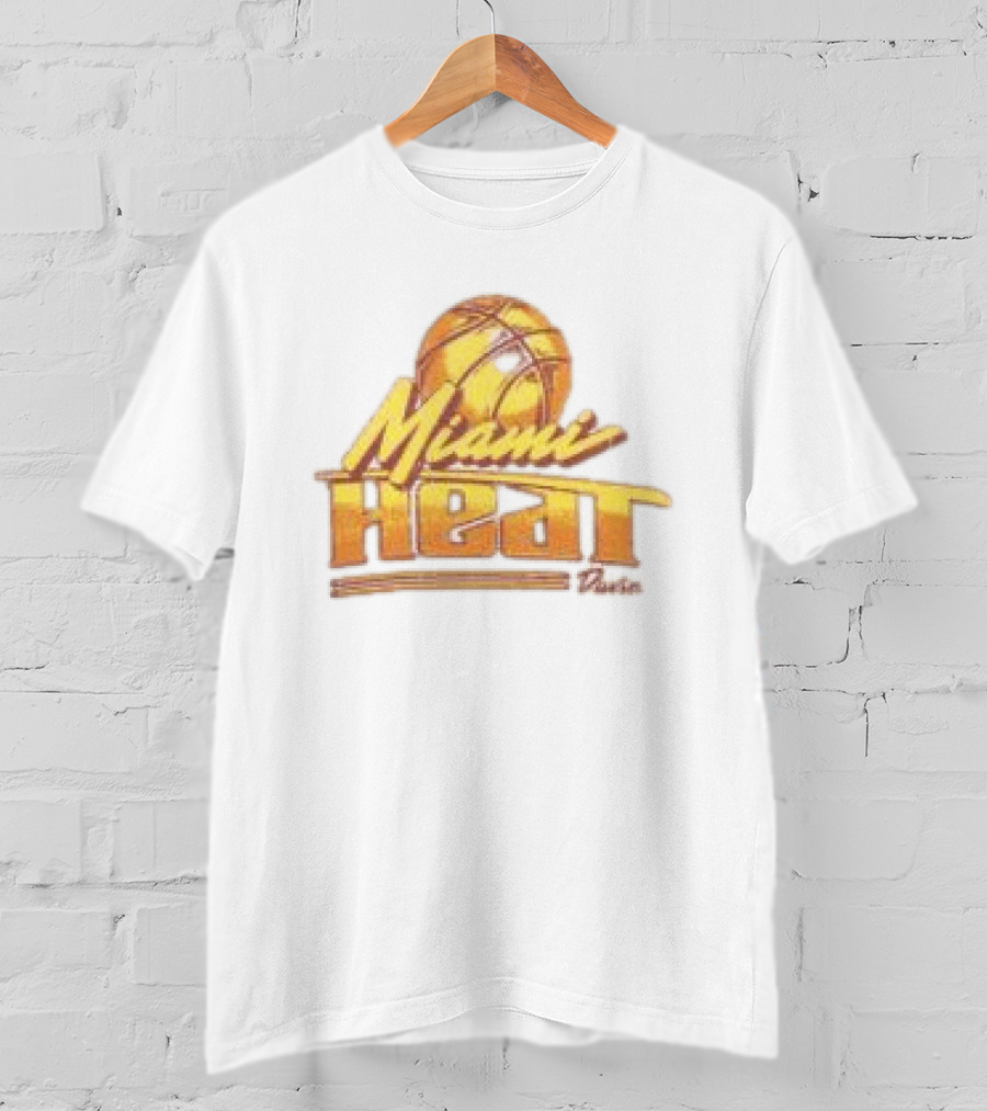 Miami Heat Store Court Culture X Duvin Sundown Vintage Basketball T-Shirt