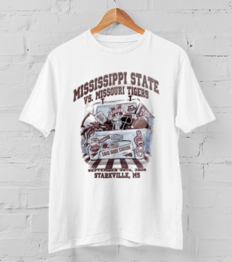 Mississippi State Bulldogs Davis Wade Stadium Hail State Starkville Mississippi T-Shirt