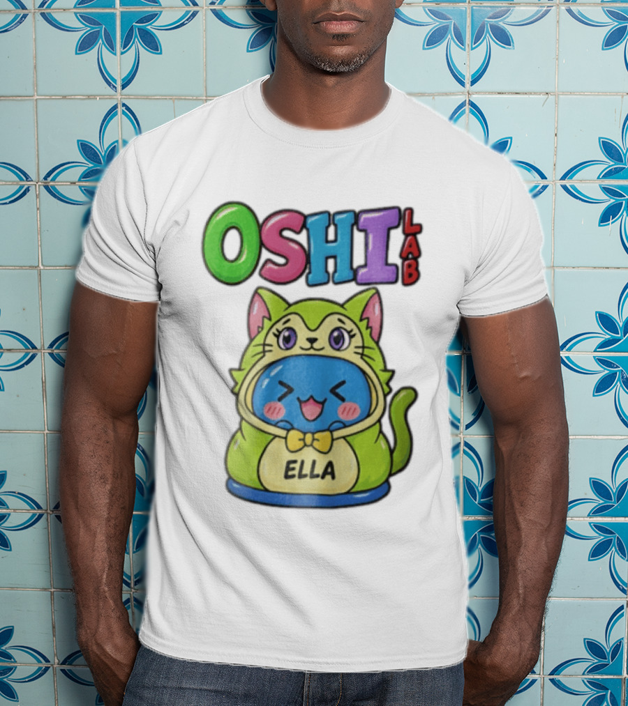 Oshi Lab Cute Cat Ella Kawaii T-Shirt