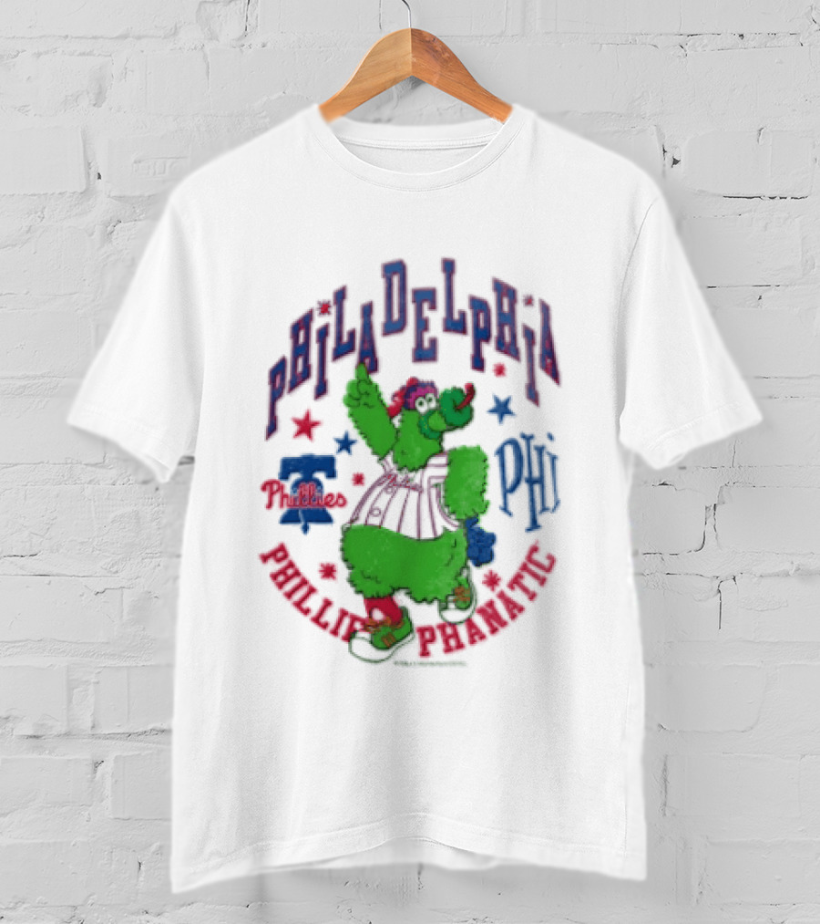 PHI Philadelphia Phillies Phillie Phanatic Mitchell Ness Nostalgia MLB T-Shirt