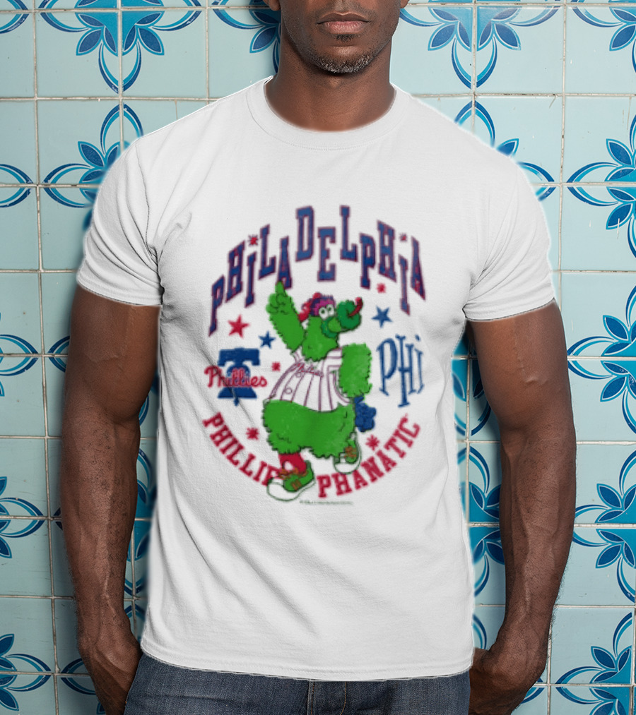 PHI Philadelphia Phillies Phillie Phanatic Mitchell Ness Nostalgia MLB T-Shirt