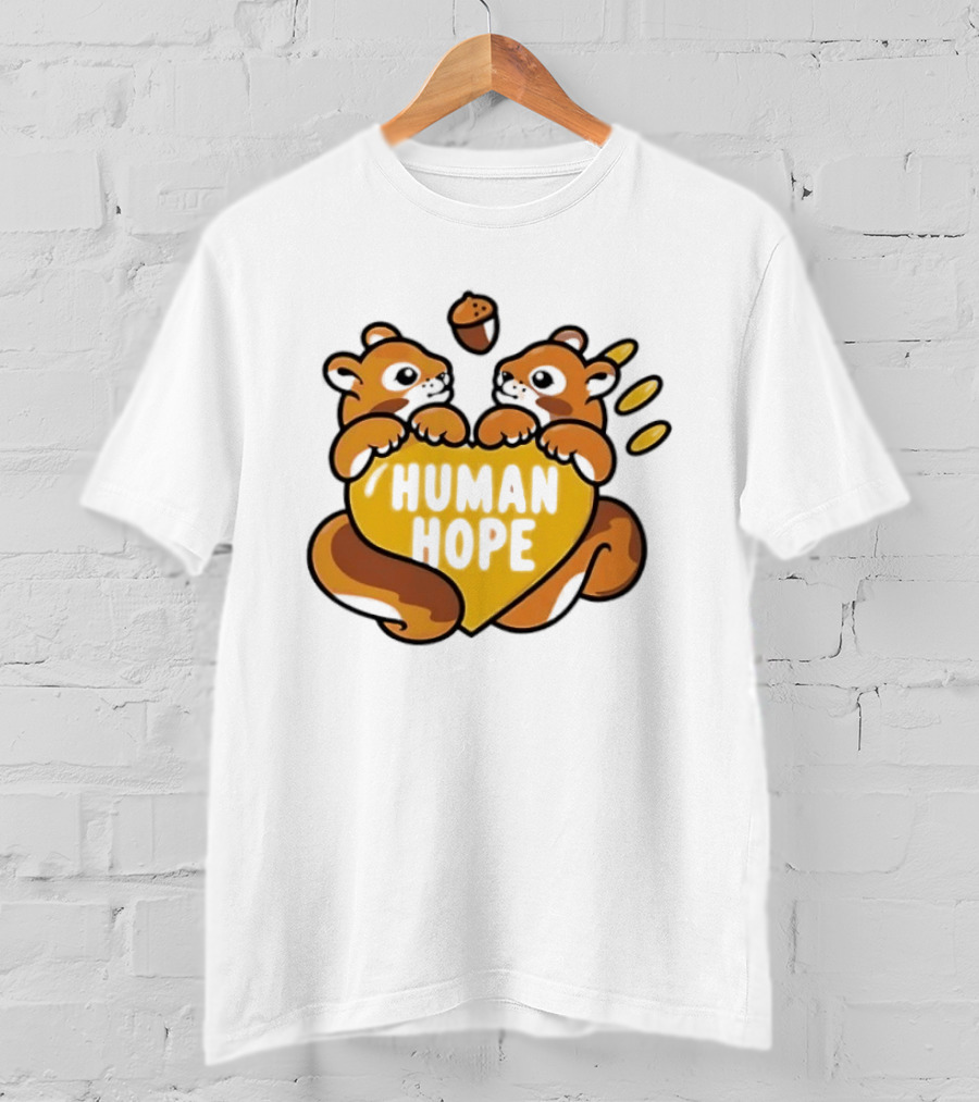 Human Hope J HOPE X Human Made Season 2 Squirrels Heart Acorn T-Shirt