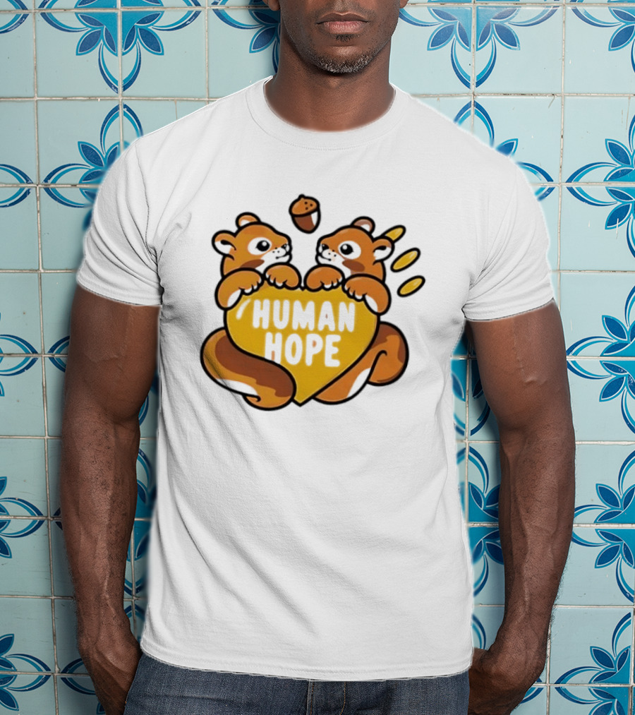 Human Hope J HOPE X Human Made Season 2 Squirrels Heart Acorn T-Shirt