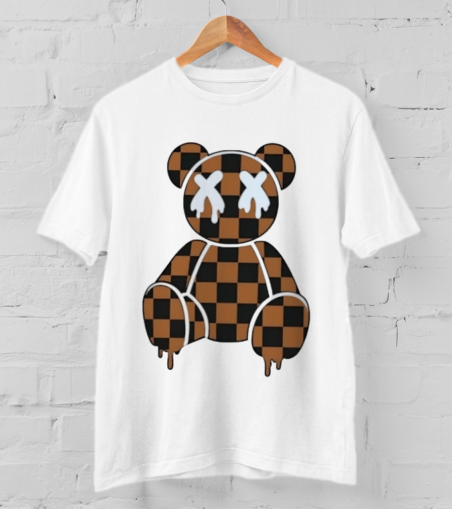 Jamie Foxx Jimmy Kimmel Live Checkered X Eyes Dripping Teddy Bear T-Shirt