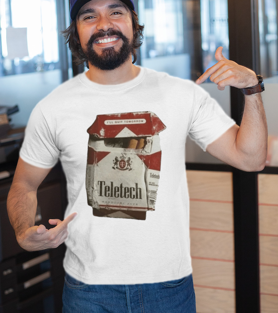 Teletech I'll Quit Tomorrow Hardcore 2026 Reds T-Shirt