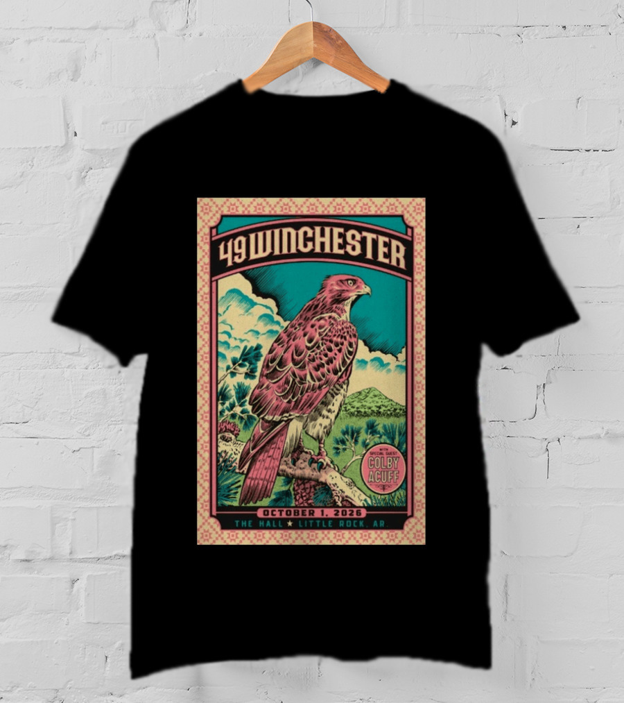 49 Winchester Little Rock October 1 2026 Special Guest Colby Acuff T-Shirt