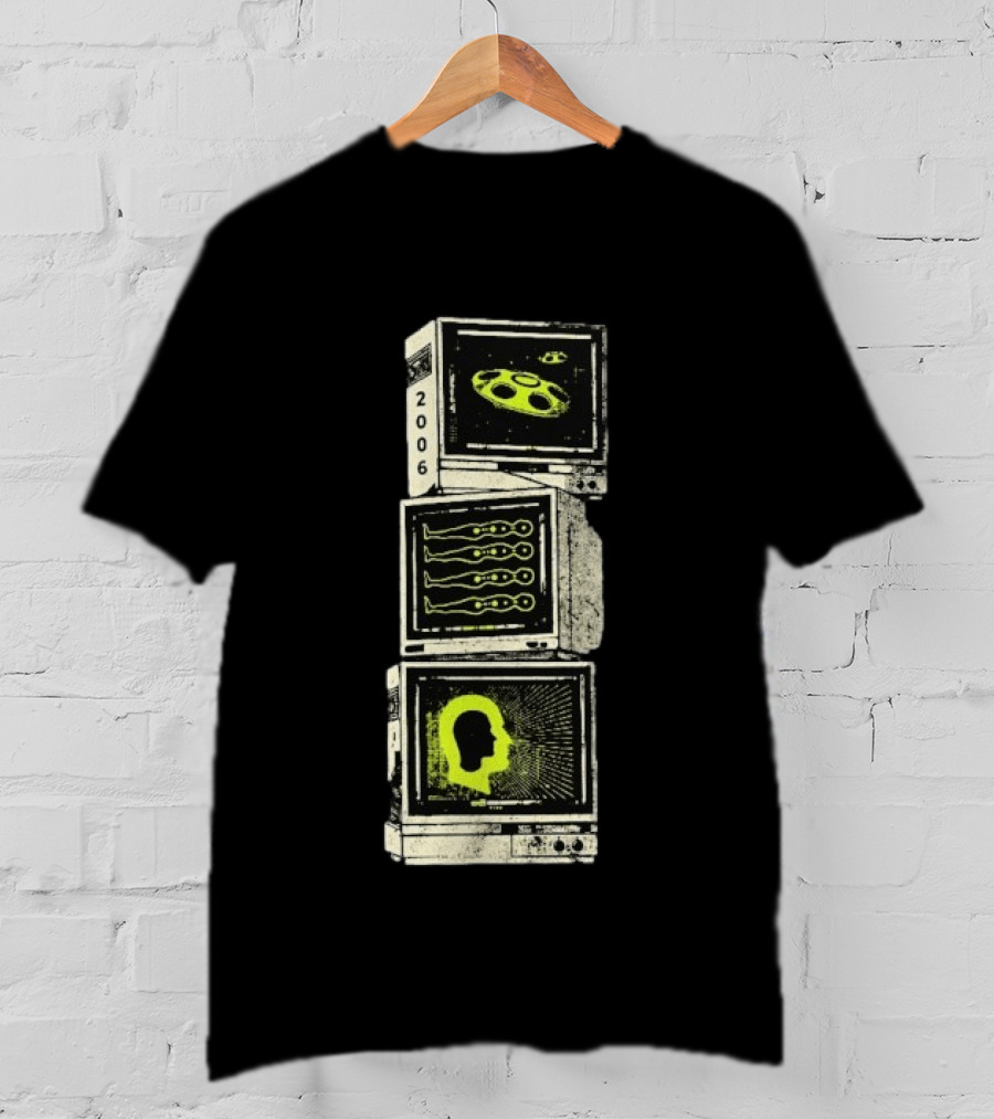 Brand New The Devil And God Are Raging Inside Me 2006 Signal Stack Retro Monitors T-Shirt