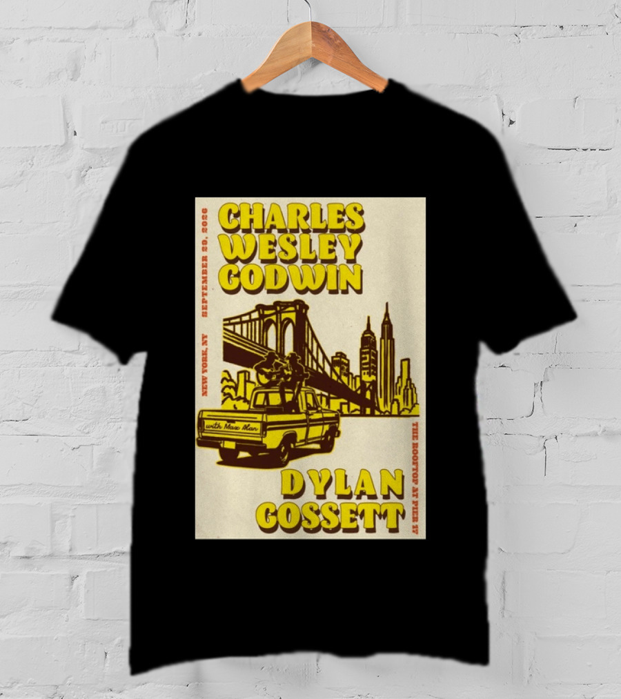 Charles Wesley Godwin Rooftop Pier 17 New York September 2026 Dylan Gossett T-Shirt