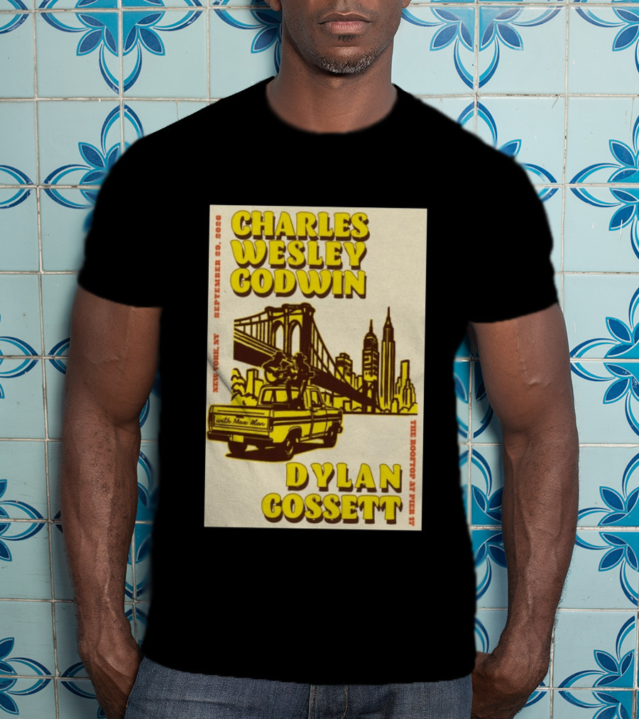 Charles Wesley Godwin Rooftop Pier 17 New York September 2026 Dylan Gossett T-Shirt