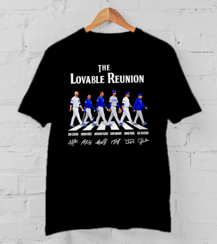 Chicago Cubs The Lovable Reunion Abbey Road Baseball Legends T-Shirt