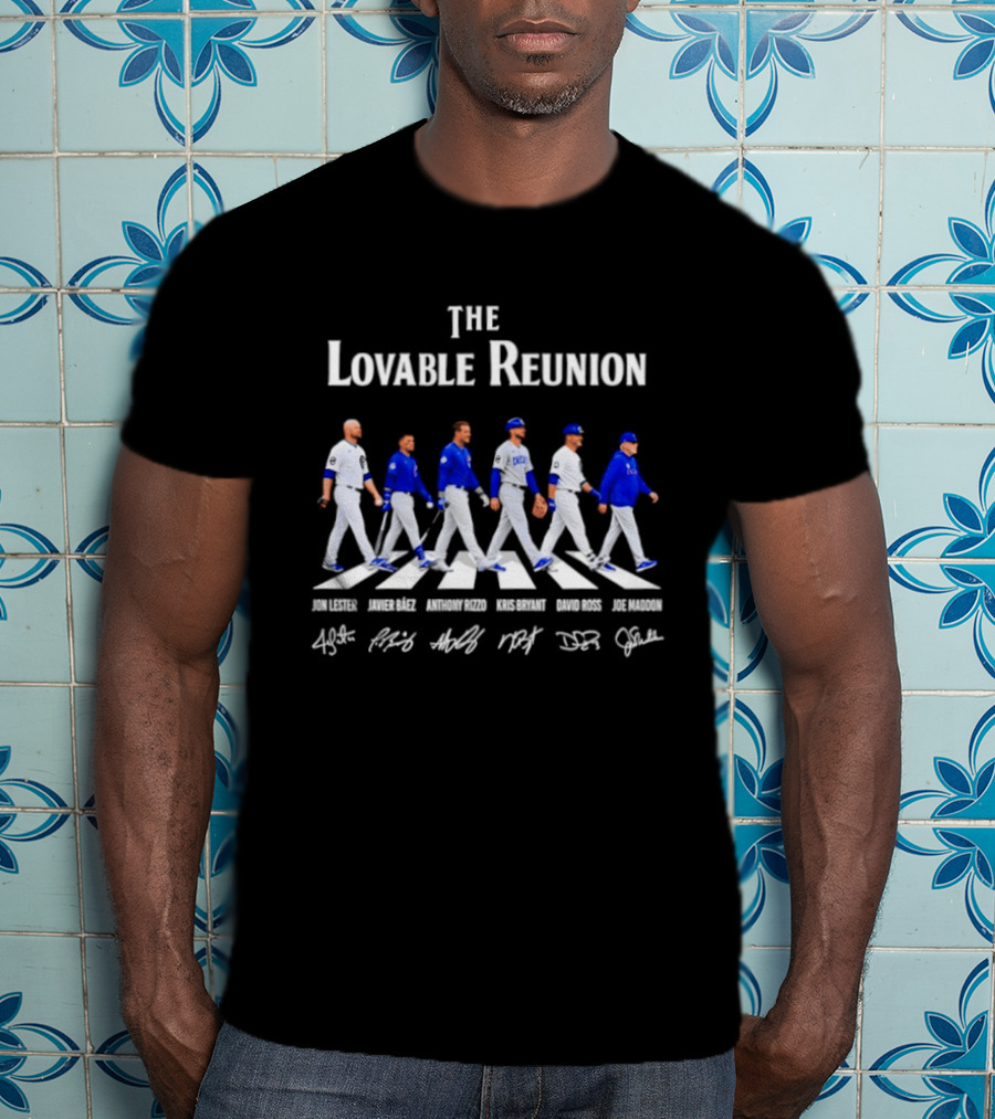Chicago Cubs The Lovable Reunion Abbey Road Baseball Legends T-Shirt