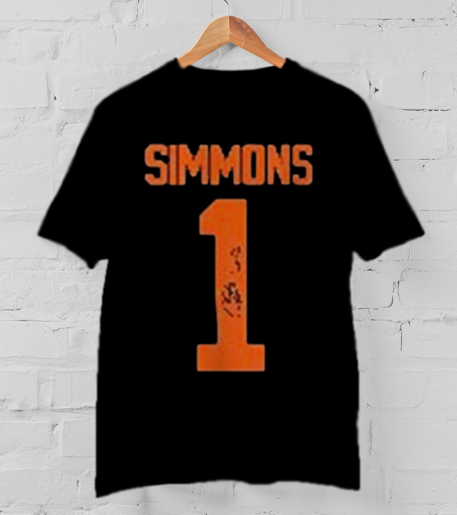 SIMMONS 1 Texas Longhorns Football T-Shirt