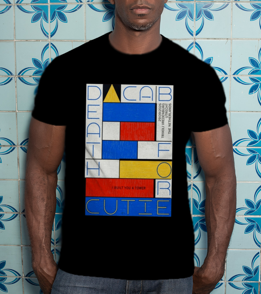 Death Cab For Cutie I Built You A Tower September 29 2026 TivoliVredenburg Utrecht The Netherlands T-Shirt