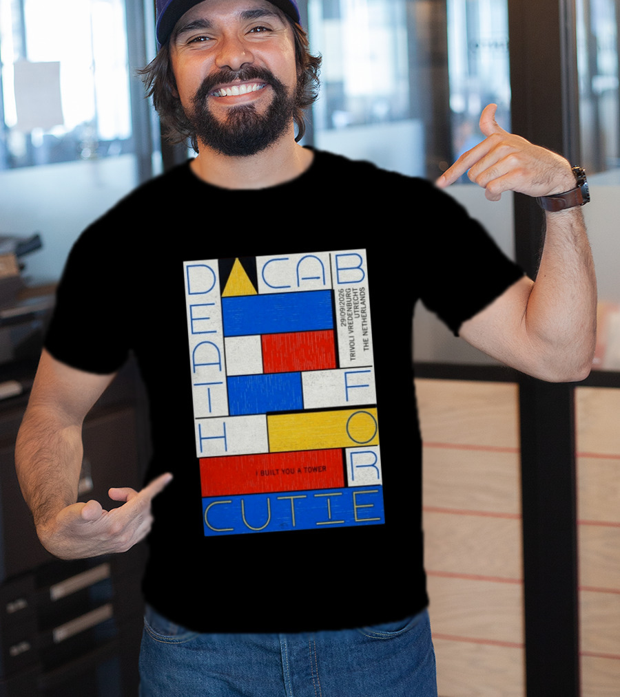Death Cab For Cutie I Built You A Tower September 29 2026 TivoliVredenburg Utrecht The Netherlands T-Shirt