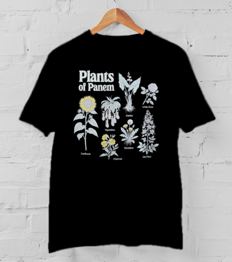Plants Of Panem Sunflower Rue Primrose Katniss Dandelion Nightlock T-Shirt